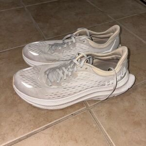 Hoka Women's Cream Athletic Shoes